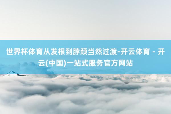 世界杯体育从发根到脖颈当然过渡-开云体育 - 开云(中国)一站式服务官方网站