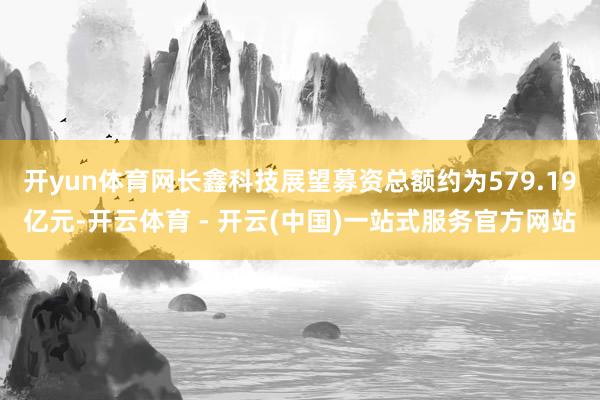 开yun体育网长鑫科技展望募资总额约为579.19亿元-开云体育 - 开云(中国)一站式服务官方网站