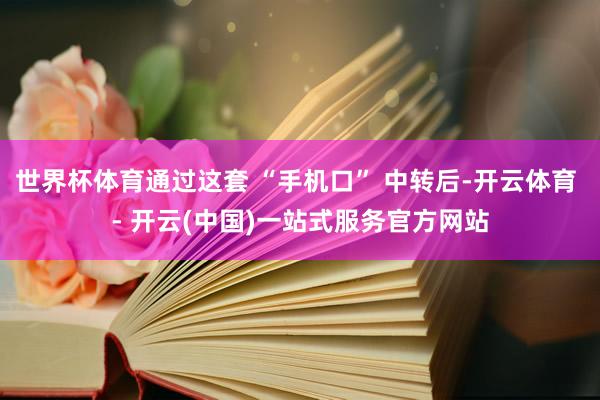 世界杯体育通过这套 “手机口” 中转后-开云体育 - 开云(中国)一站式服务官方网站
